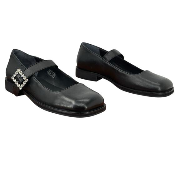 Free People Rumor Diamante Mary Jane Flats Women's 6 Loafers Black Crystal NEW - Picture 11 of 14